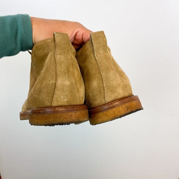 Tod’s Mens Size 8 Chukka Suede Leather Ankle Boots Tan - Picture 5 of 9